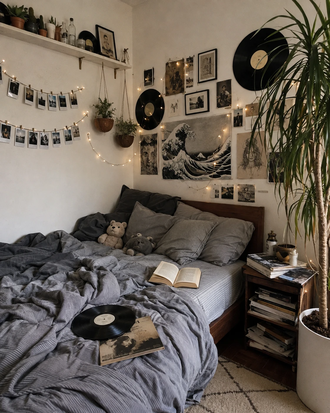 Great Wave Vinyl Record Gallery Bedroom