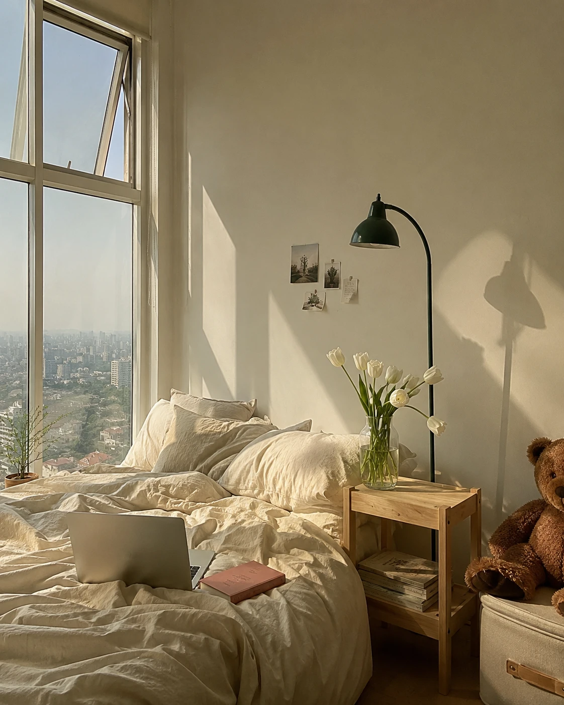 Tulip Nightstand High Rise View Bedroom